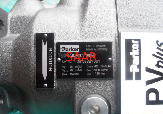 Υδραυλικές αντλίες σειράς Parker PV Αξιακή αντλία έμβολο PV016, PV020, PV023, PV028