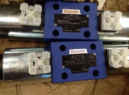 Rexroth R900588201 4WE10E3X/CG24N9K4 4WE10E33/CG24N9K4 Κατευθυντικές βαλβίδες τροχιάς που λειτουργούν απευθείας με ενεργοποιητικό ηλεκτροσόκ