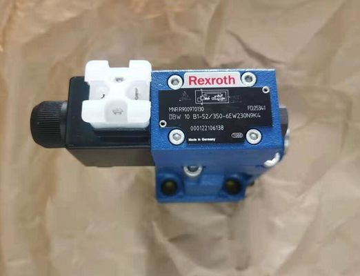 Ανακουφιστική βαλβίδα πίεσης R900970130 DBW10B1-52/350-6EW230N9K4 DBW10B1-5X/350-6EW230N9K4, πειραματικός ελεγχόμενος