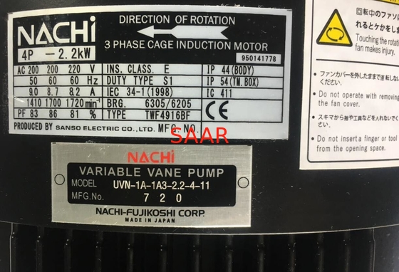 UVN-1A-1A3-2,2-4-11 VANE ΌΓΚΟΥ ΣΕΙΡΆΣ NACHI UVN ΜΕΤΑΒΛΗΤΉ UNI-ΑΝΤΛΊΑ