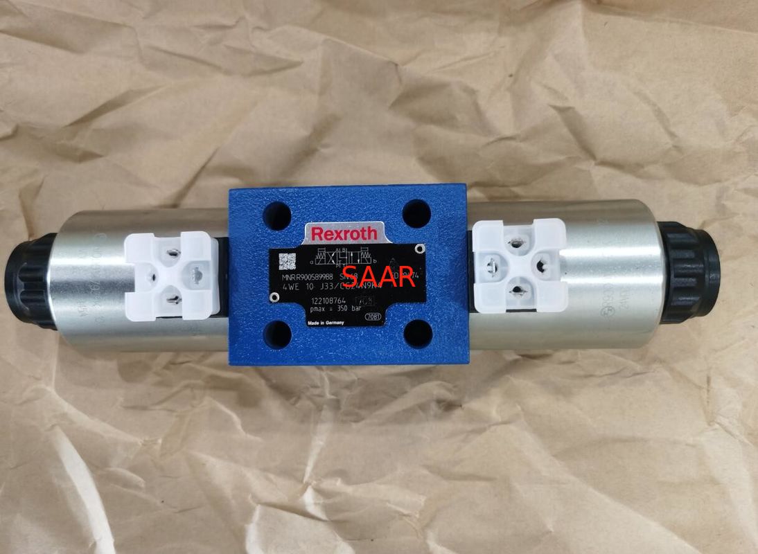 Rexroth R900589988 4WE10J3X/CG24N9K4 4WE10J33/CG24N9K4   Οι κατευθυντικές βαλβίδες στροφίων, κατευθύνουν λειτουργημένος, με το σωληνοειδές Actua
