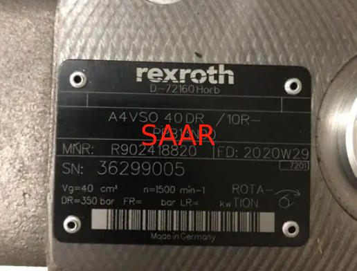R902418820 A4VSO40DR/10R-PPB13N00 Rexroth A4VSO40 Series Πιστονωτή αντλία Διαθέσιμο σε απόθεμα